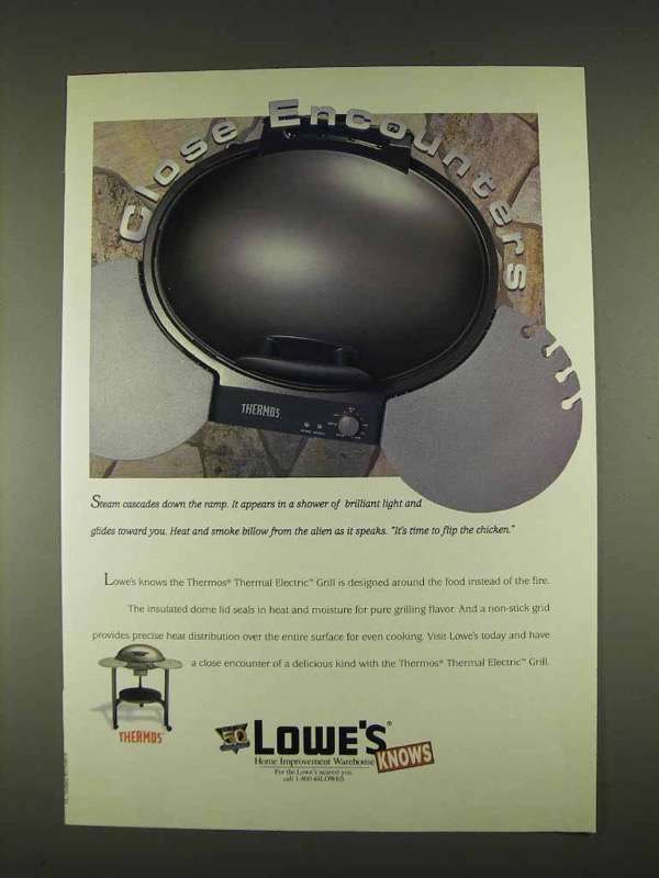 1996 Lowe\'s Thermos Thermal Electric Grill Ad