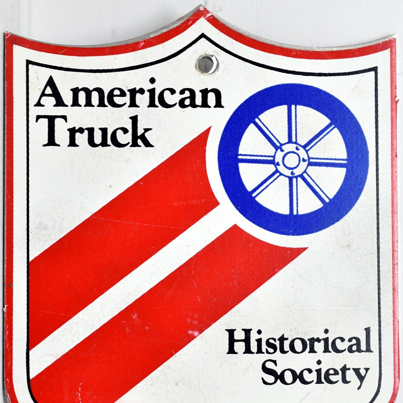1970s American Truck Historical Society License Plate Topper Metal Plaque