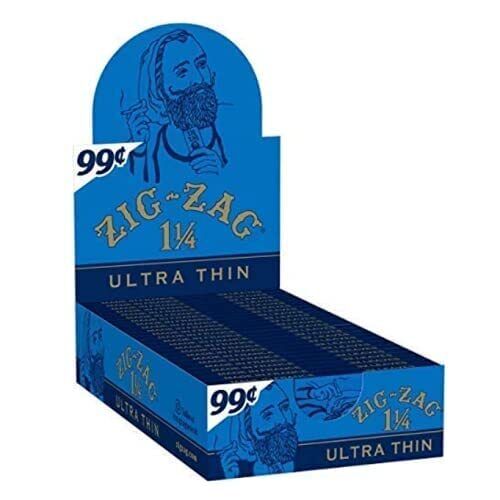 ZIG-ZAG Rolling Papers 1 1/4 Size Ultra Thin Pre Priced $.99 (24 Booklets... 