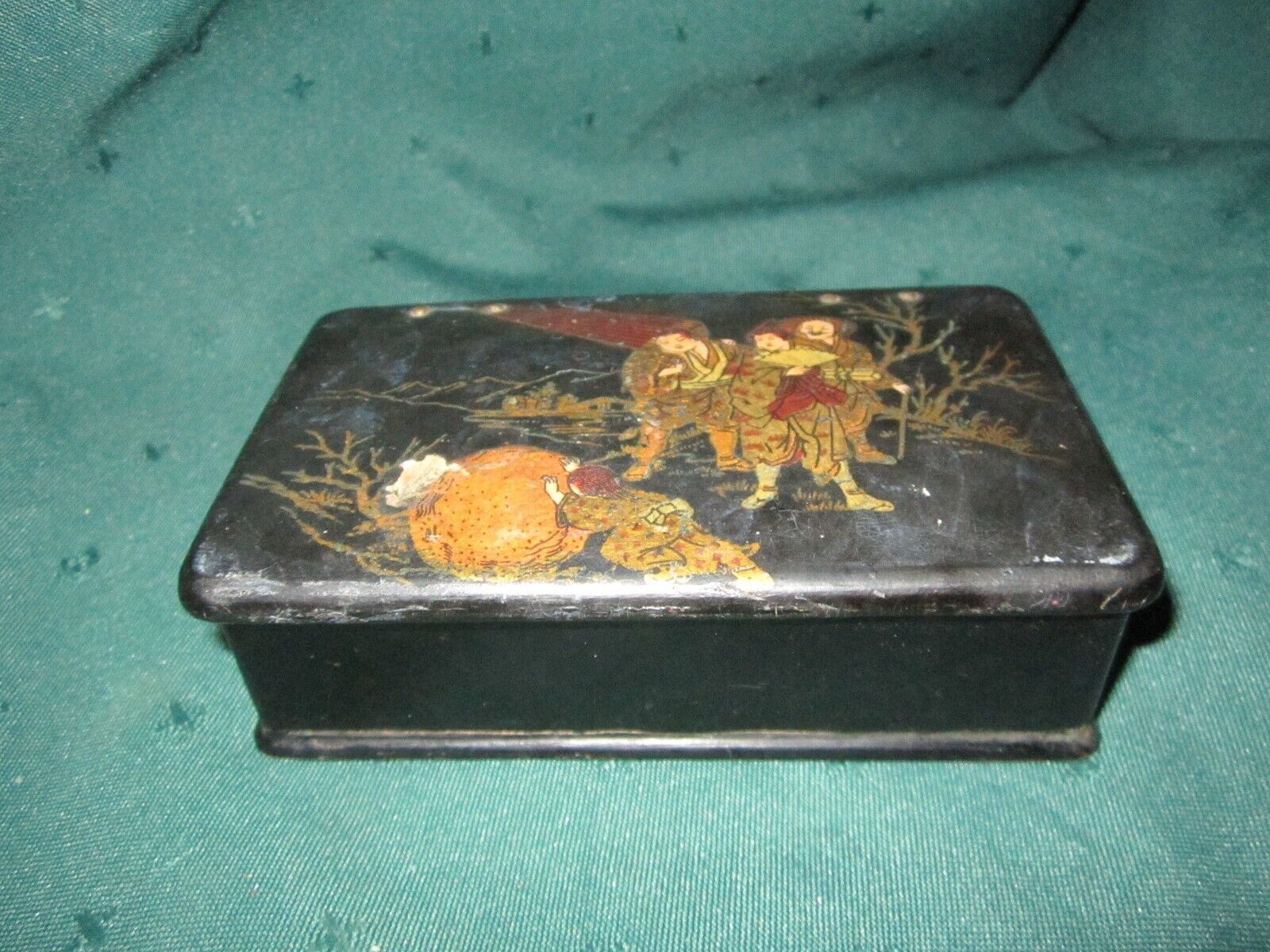 Wonderful Vintage Trinket Box~VG~Hinged Top