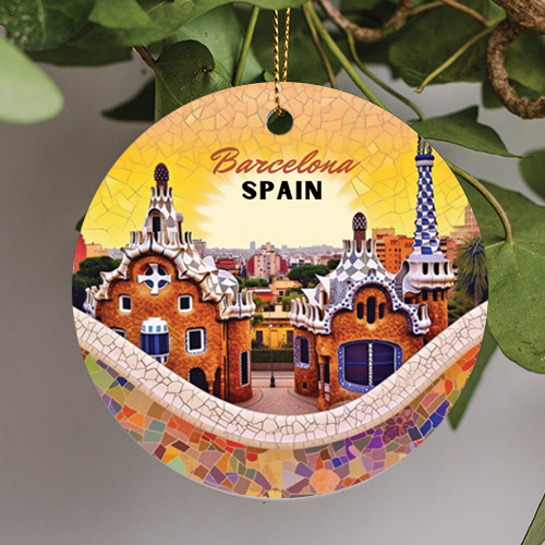 Barcelona Spain Ornament, Casa Batlló Travel Ornament, Christmas Gift Ornament