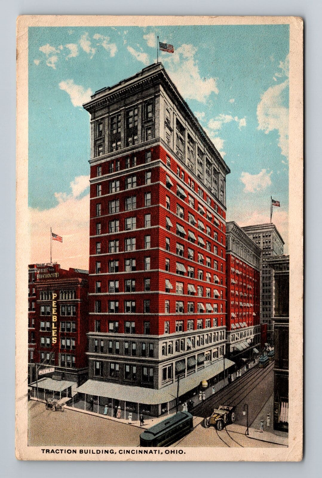 Cincinnati OH-Ohio, Traction Building, c1916 Antique Vintage Souvenir Postcard