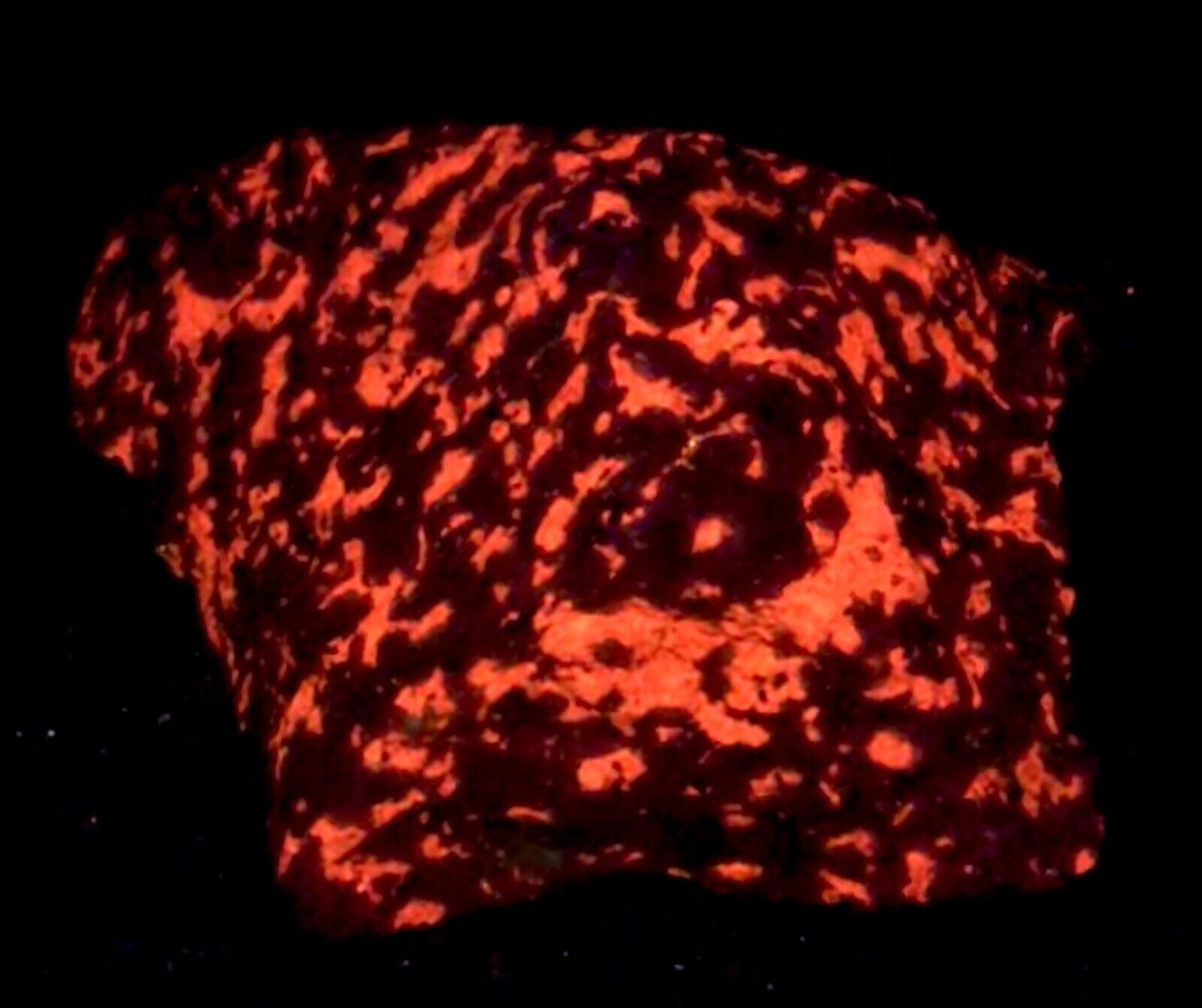 Large Fluorescent “Crazy Calcite” Sterling Hill Mine Ogdensburg NJ