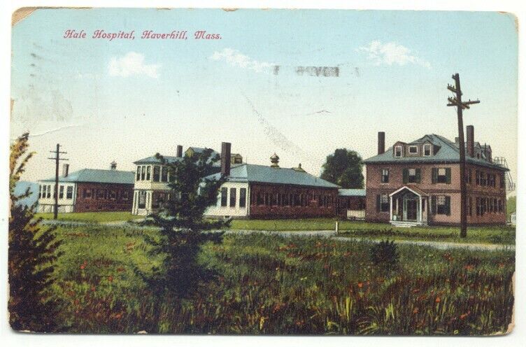 Haverhill MA Hale Hospital c1907 Postcard Massachusetts