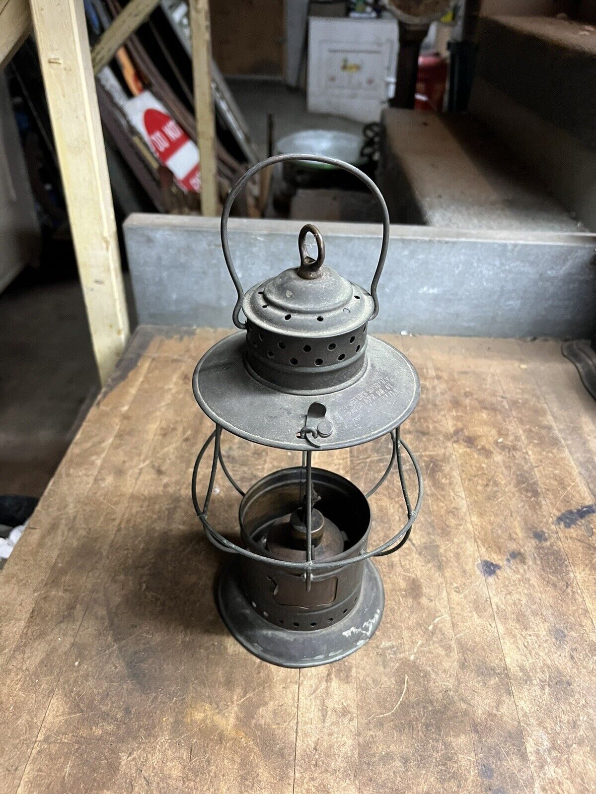 Antique Old Rare PAT’D 1871 WM Porters Sons NY Railroad RR Brass Oil Lantern USA