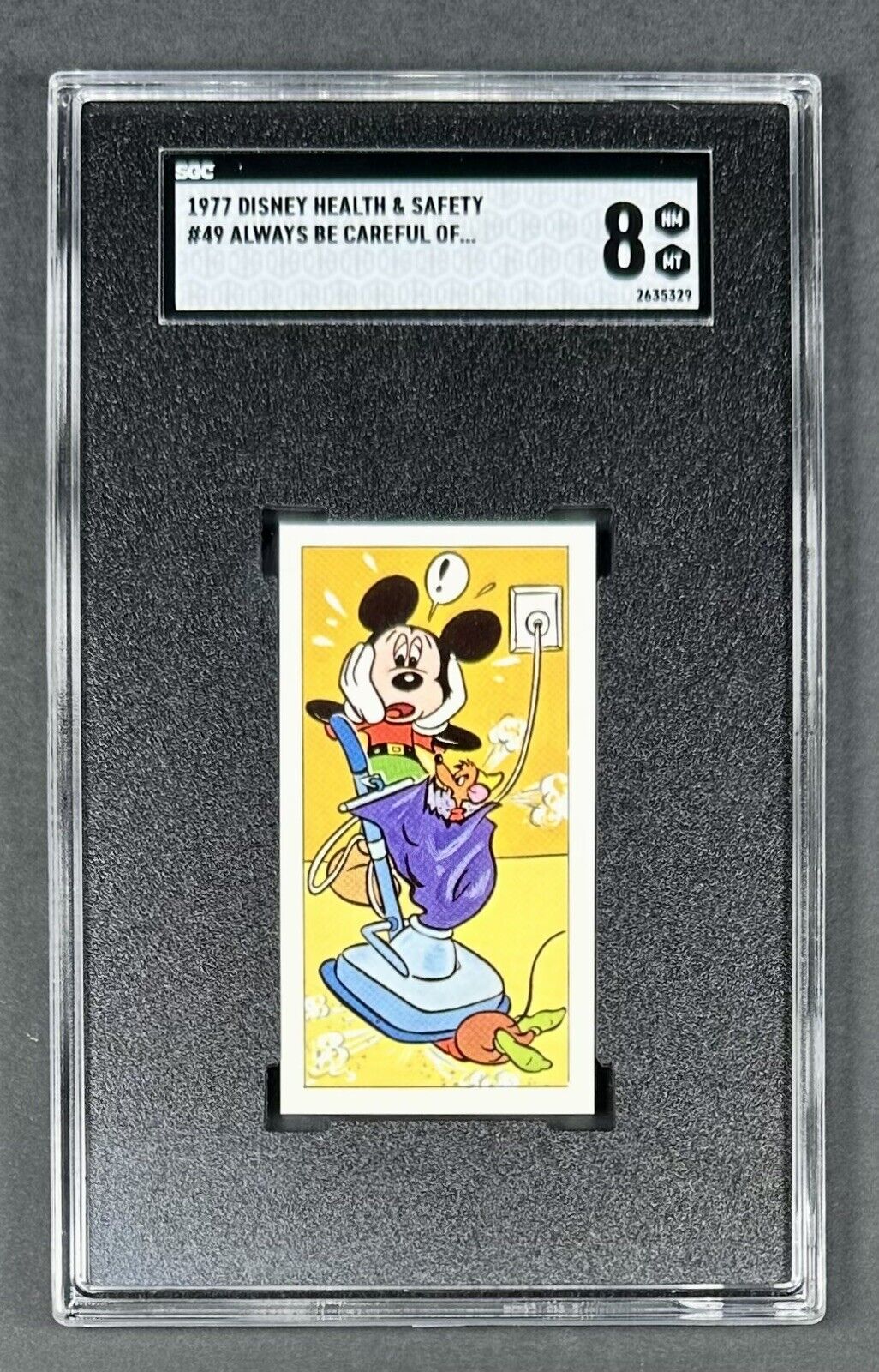 1977 Disney Health & Safety Mickey Mouse #49 Barratt Bassett - Electricity POP 1