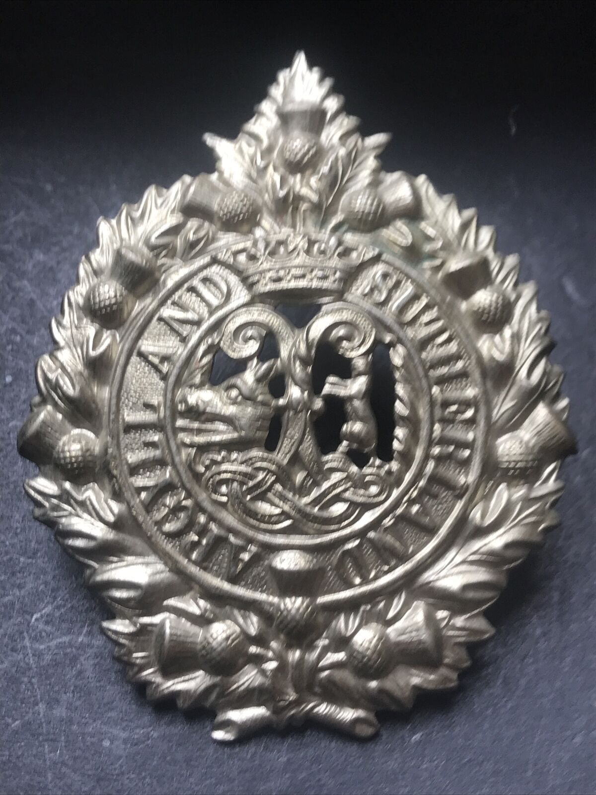 Argyll And Sutherland Highlanders Original British Army Cap badge
