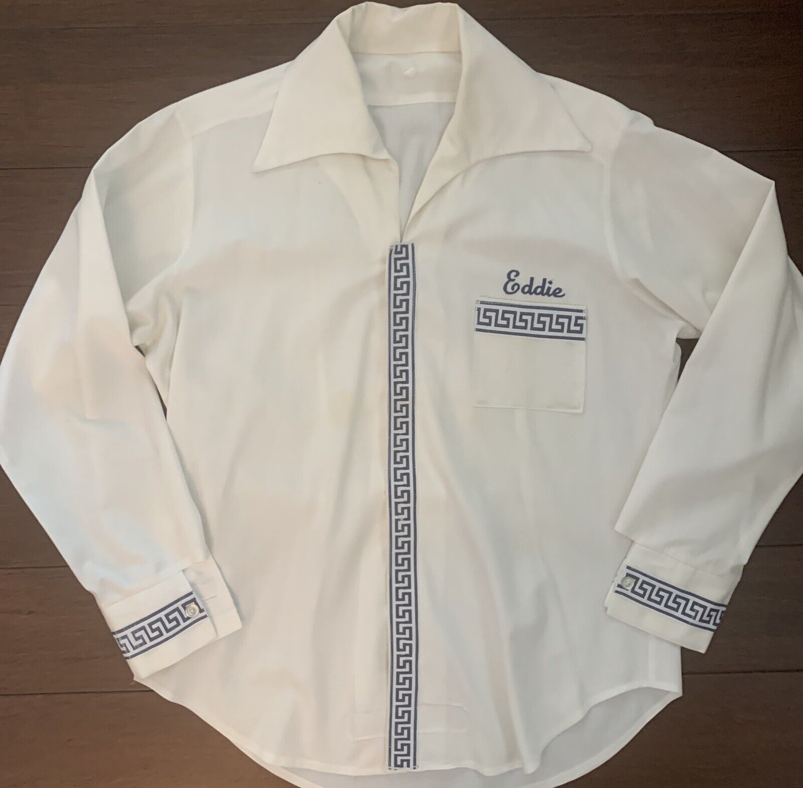 Vintage Caesar's Palace Casino Las Vegas  Dealers Uniform Shirt 1970's  Size M