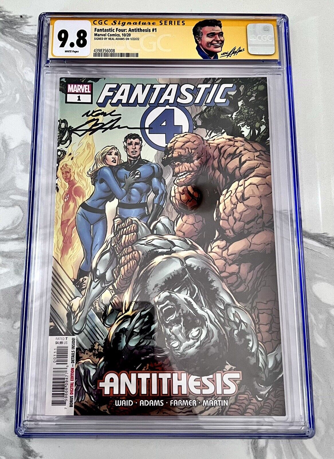 Signed Neal Adams CGC Rare 9.8 Fantastic Four: Antithesis #1 Adams Custom Label