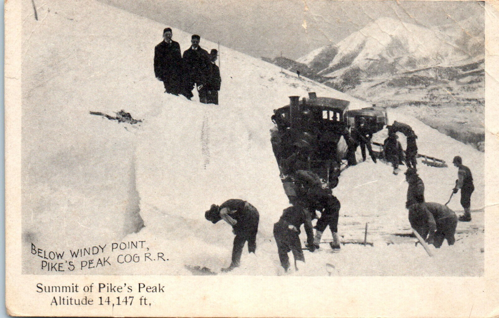 1910s Below Windy Point Summit of Pike\'s Peak Colorado Postcard