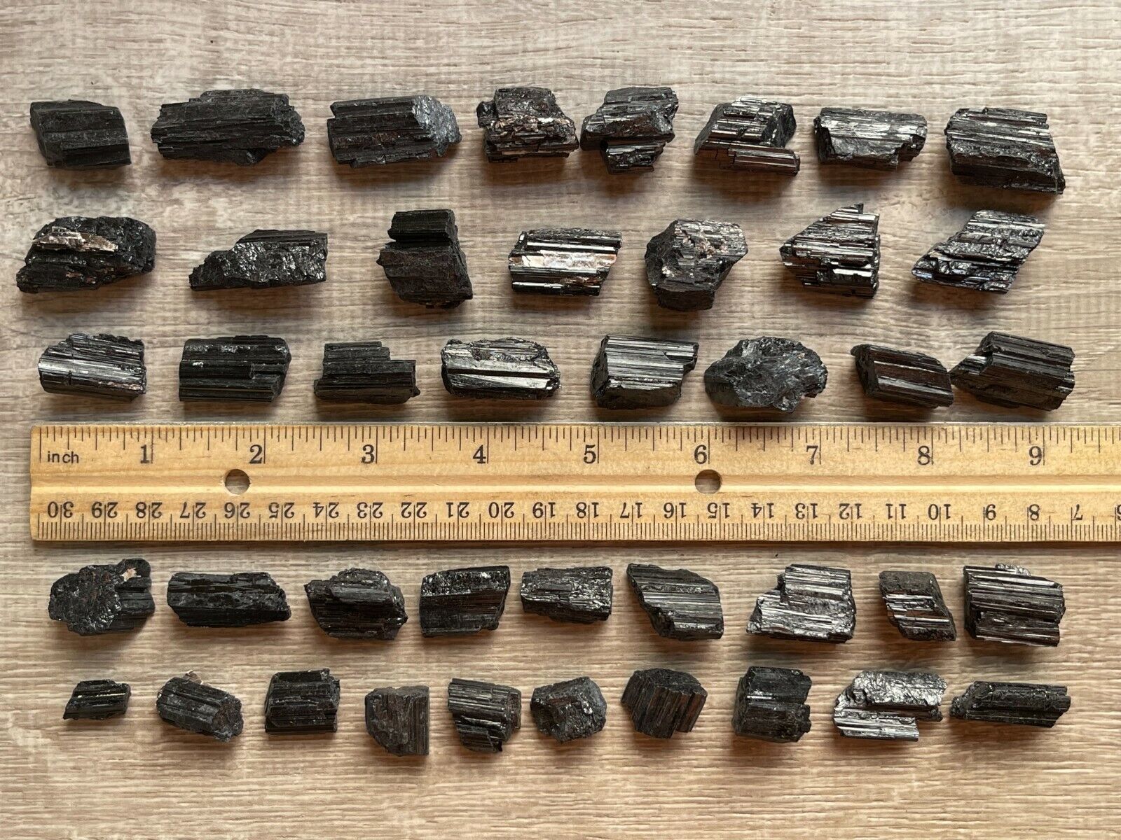 Grade A++ Black Tourmaline Small Raw Natural Stone 0.5\
