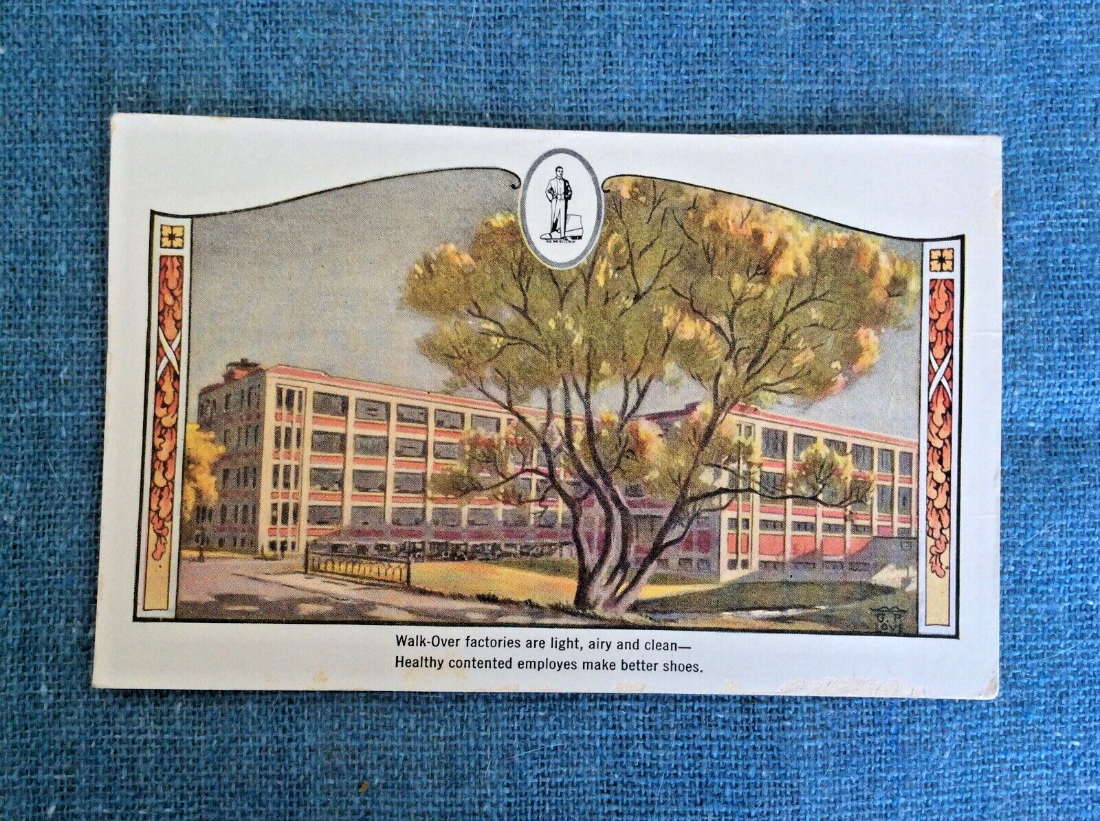 Walk-Over Shoes Factory Vintage Unposted Postcard; Advertising