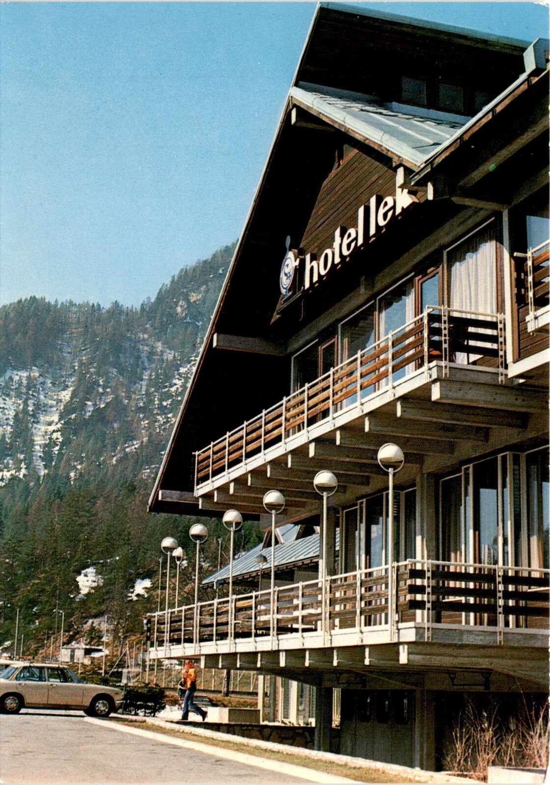 Hotel Lek, Kranjska Gora, Slovenia, winter sports center, skiing, snow Postcard