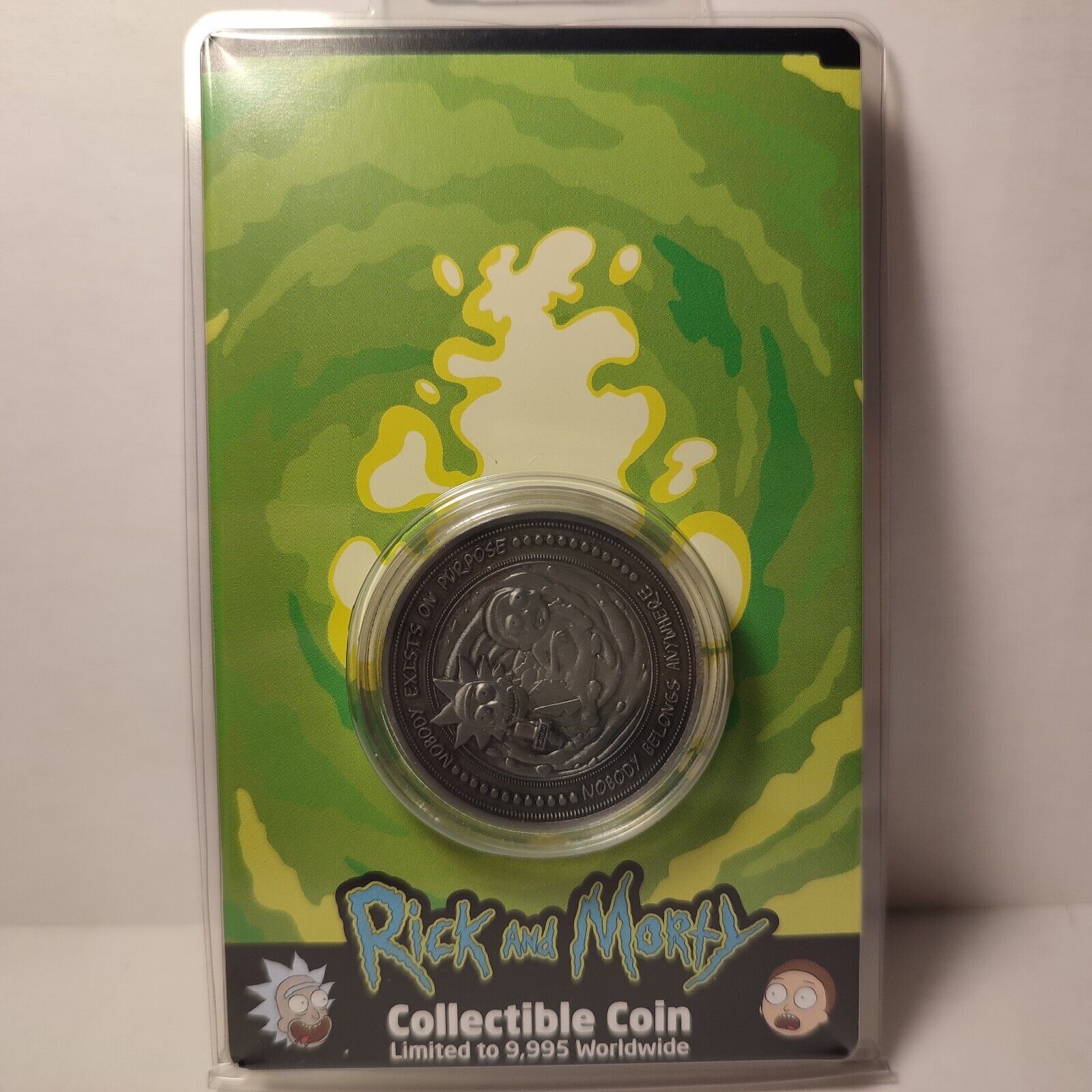 Rick And Morty Limited Edition Coin Official Cartoon Collectible Badge
