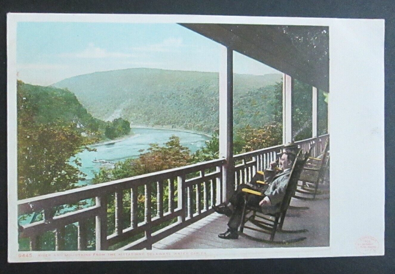 River and Mountains from Kittatinny Delaware Water Gap PA Unposted Postcard