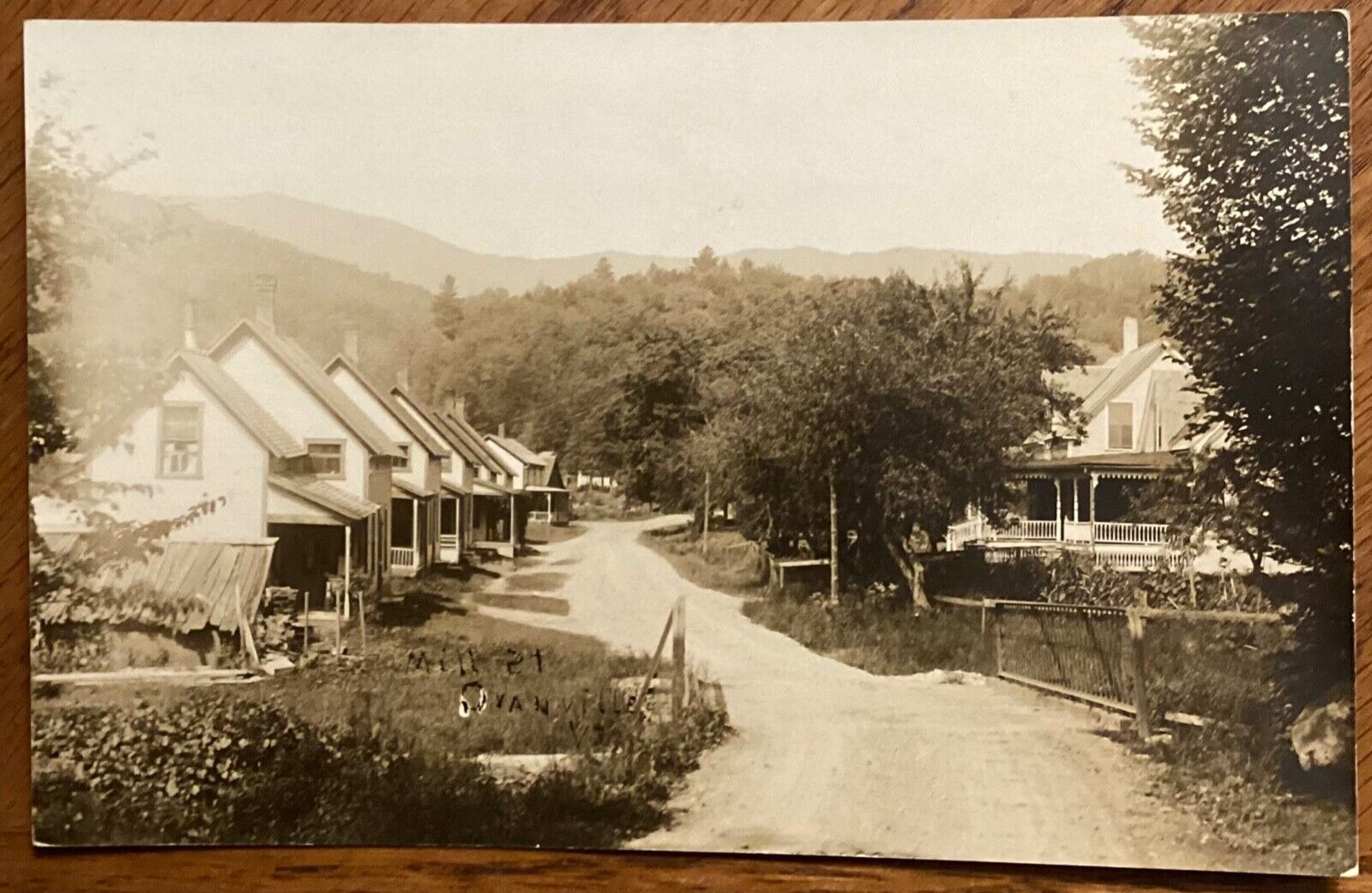 Real Photo Postcard Granville, Vermont Mill Street, Several Houses