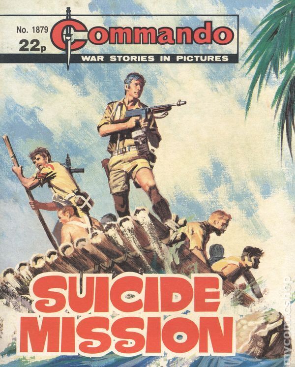 Commando War Stories in Pictures #1879 VG 4.0 1985 Stock Image Low Grade