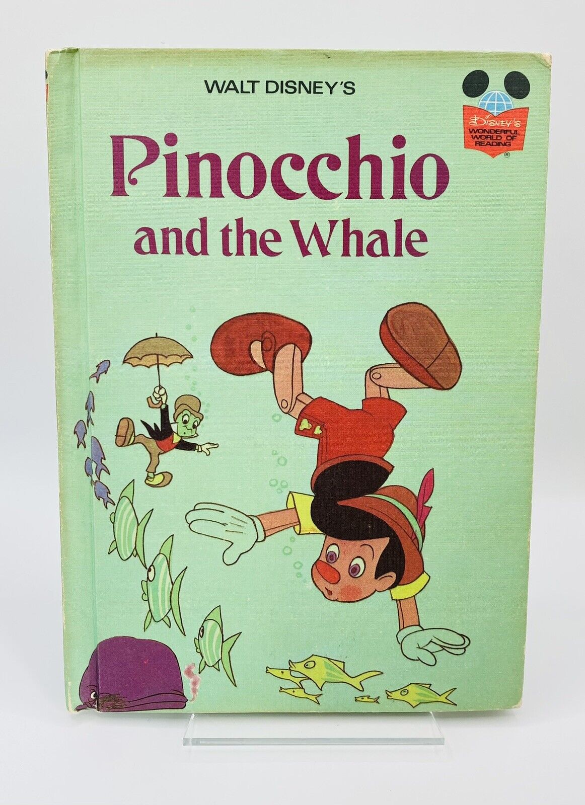 Vintage 1977 Wonderful World Of Disney Pinocchio And The Whale