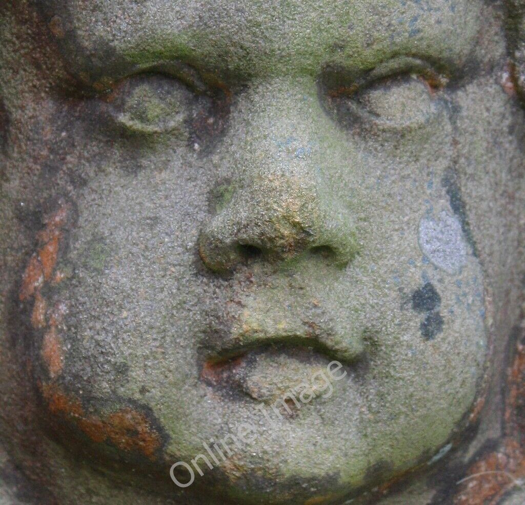 Photo 6x4 A grave face Linton\\/SO6625 A lichened and slightly weatherworn c2010