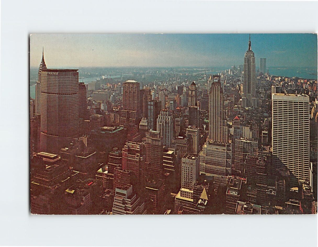 Postcard Panorama of New York Skyline New York City New York USA