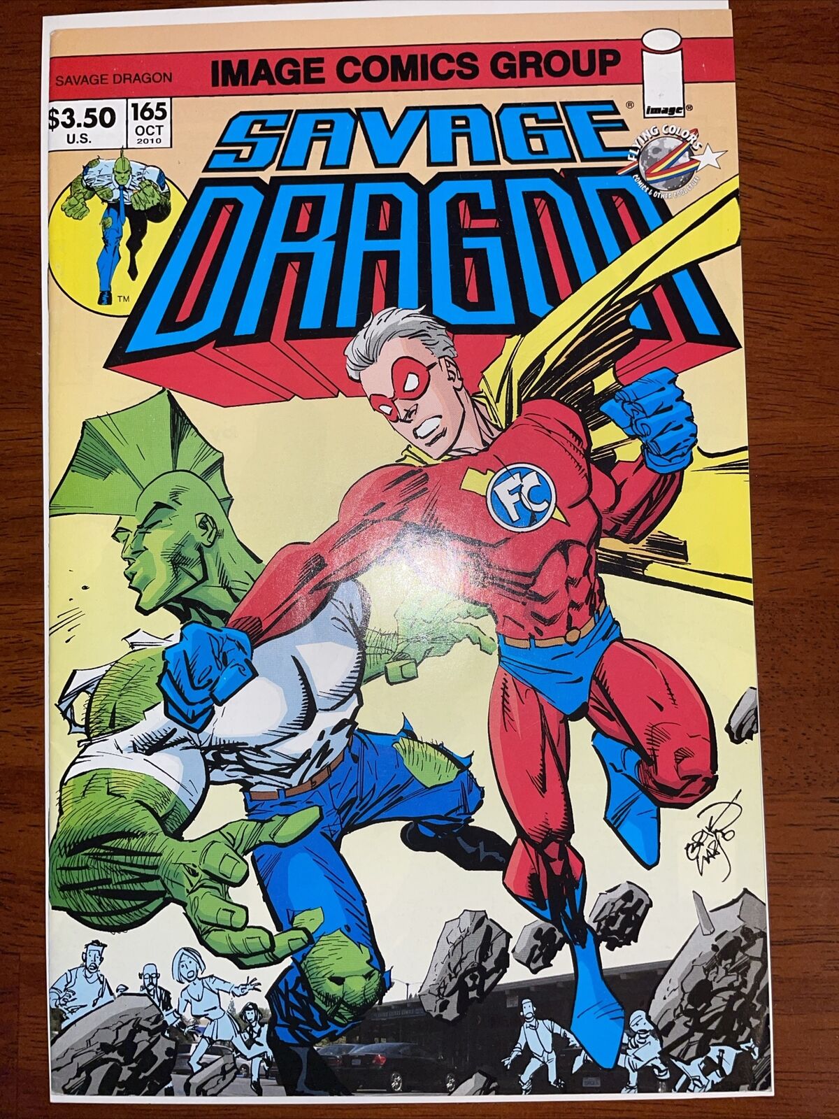 Savage Dragon (1993) 165 Flying Colors Variant Cover Extremely Rare NM-