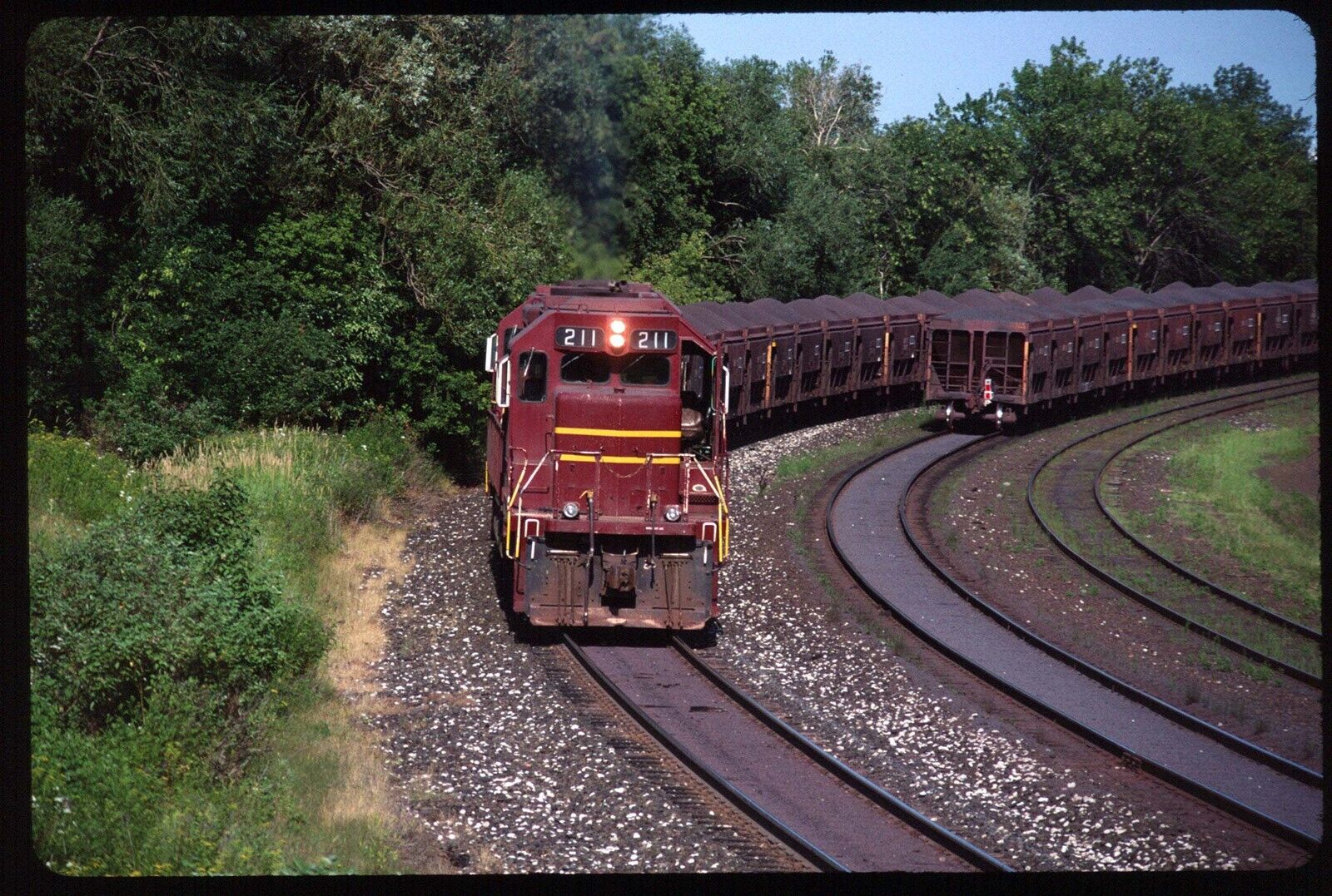 Original Rail Slide - DMIR Duluth Missabe & Iron Range 211+ Collingwood MN 2007