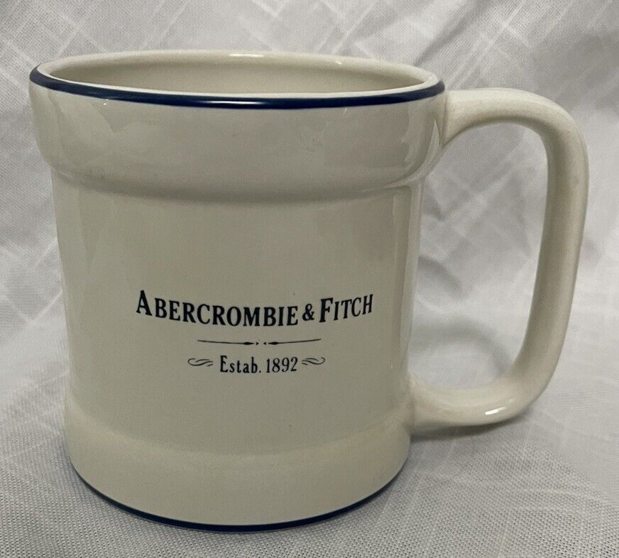 Abercrombie & Fitch Prinknash Pottery Coffee Mug Cup Made In England 16 Oz