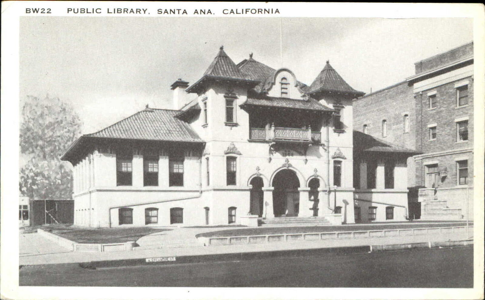 Public Library Santa Ana California CA 1920s