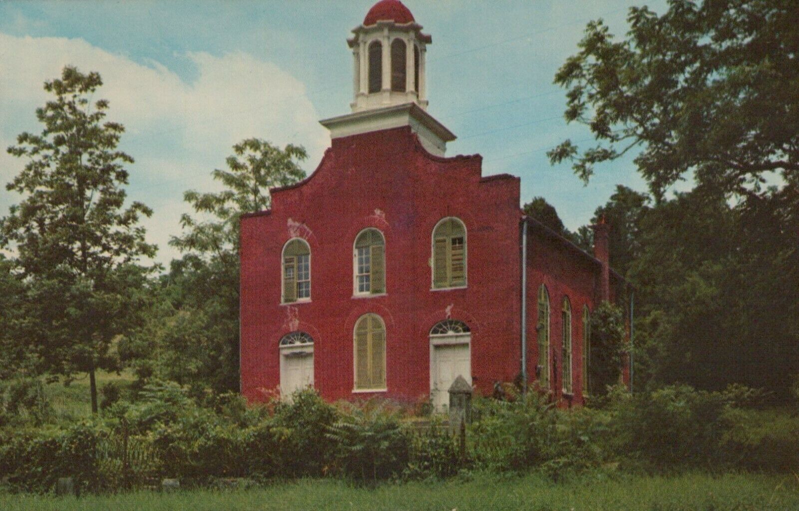 Old Presbyterian Church Rodney Mississippi Vintage Chrome Post Card