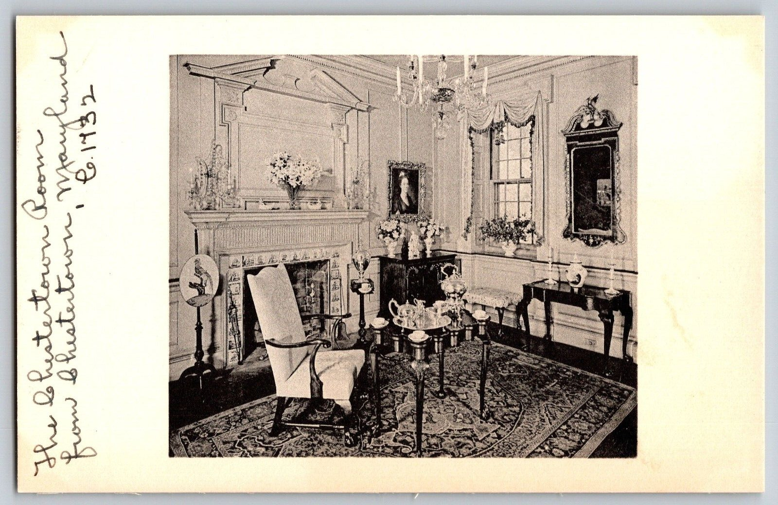 Maryland MD - A Chestertown Room - Vintage Postcard - Unposted