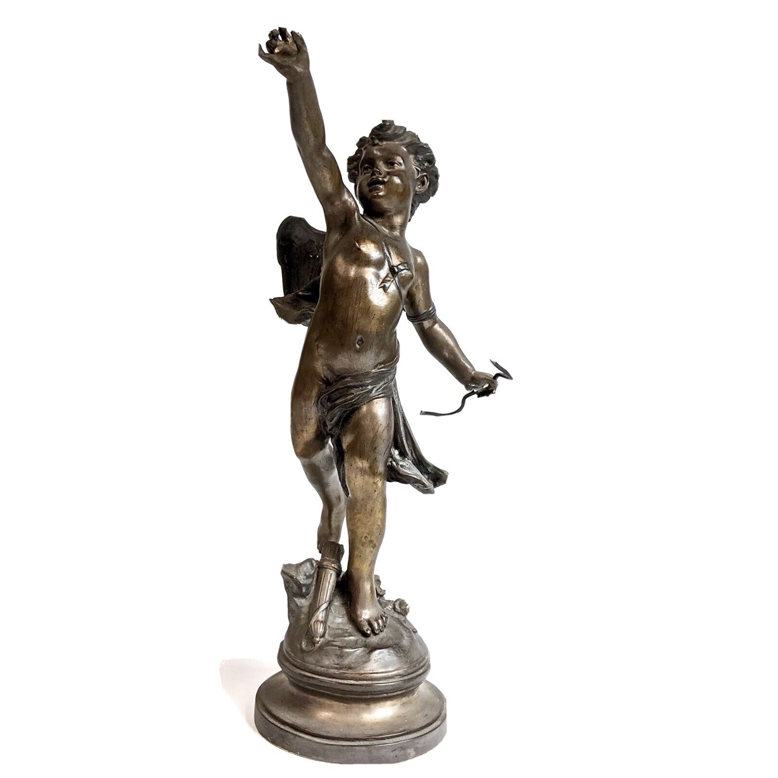 20th century bronze cupid statue