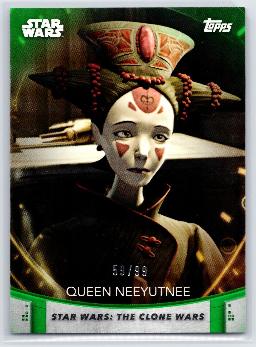 QUEEN NEEYUTNEE 2020 Women of Star Wars Green #65 59/99