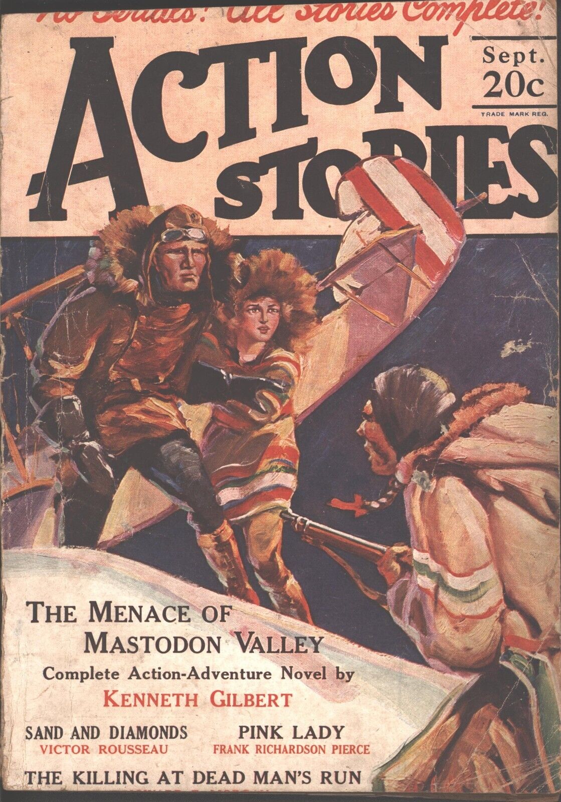 Action Stories 1926 September.  Pulp