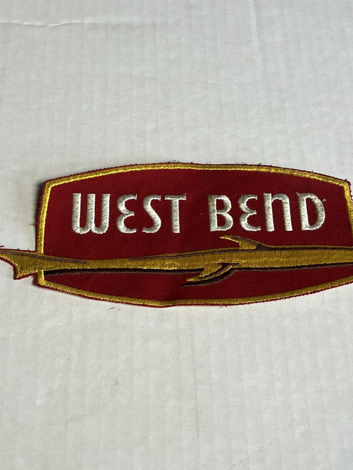 Vintage West Bend Patch Fish Embroidered