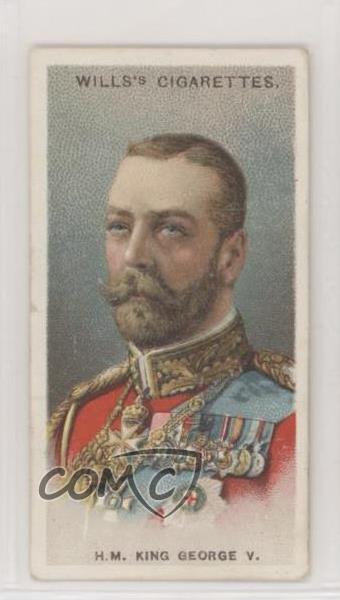 1917 Wills Allied Army Leaders Tobacco King George V #12 0e3