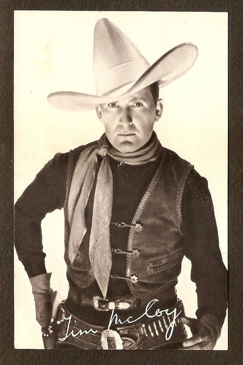 TIM Mc COY POSTCARD VINTAGE 1930s  REAL PHOTO CARD