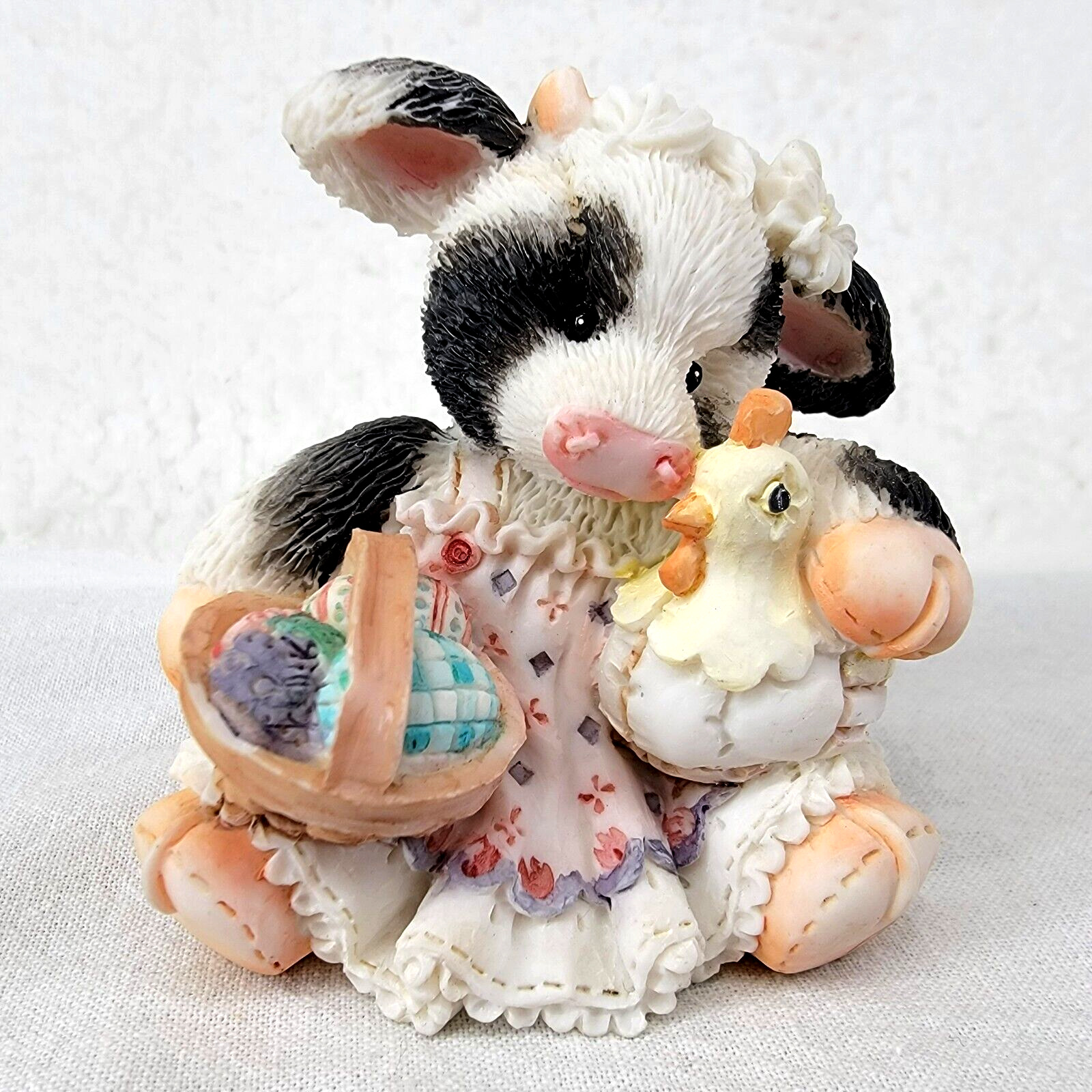 Marys Moo Moos Cow Easter Basket Put All My Eggs In Your Basket 104884 Vtg 1994