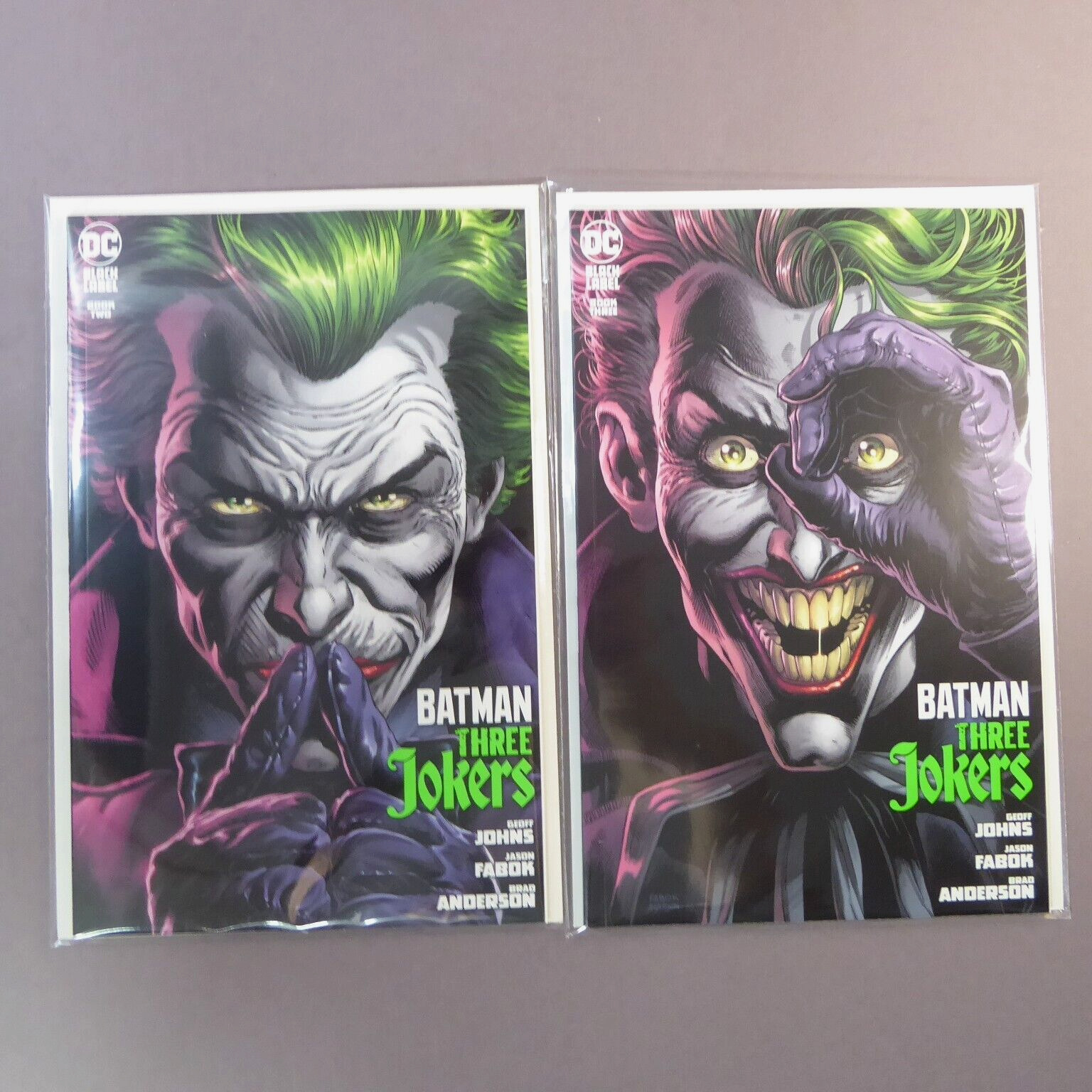 Batman Three Jokers Lot of 2 DC Black Label Comics Geoff Johns, Fabok