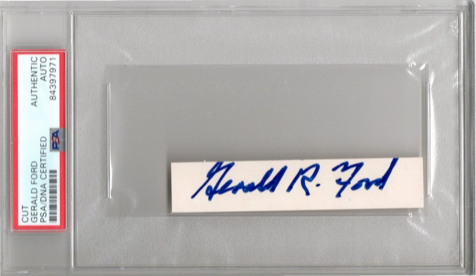 Gerald R FORD Cut PSA/DNA Certified Authentic Auto