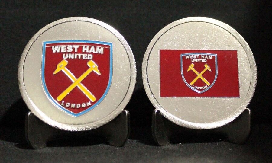 SOCCER WEST HAM UNITED F.C. PREMIER LEAGUE ENGLISH FOOTBALL CHALLENGE COIN NEW