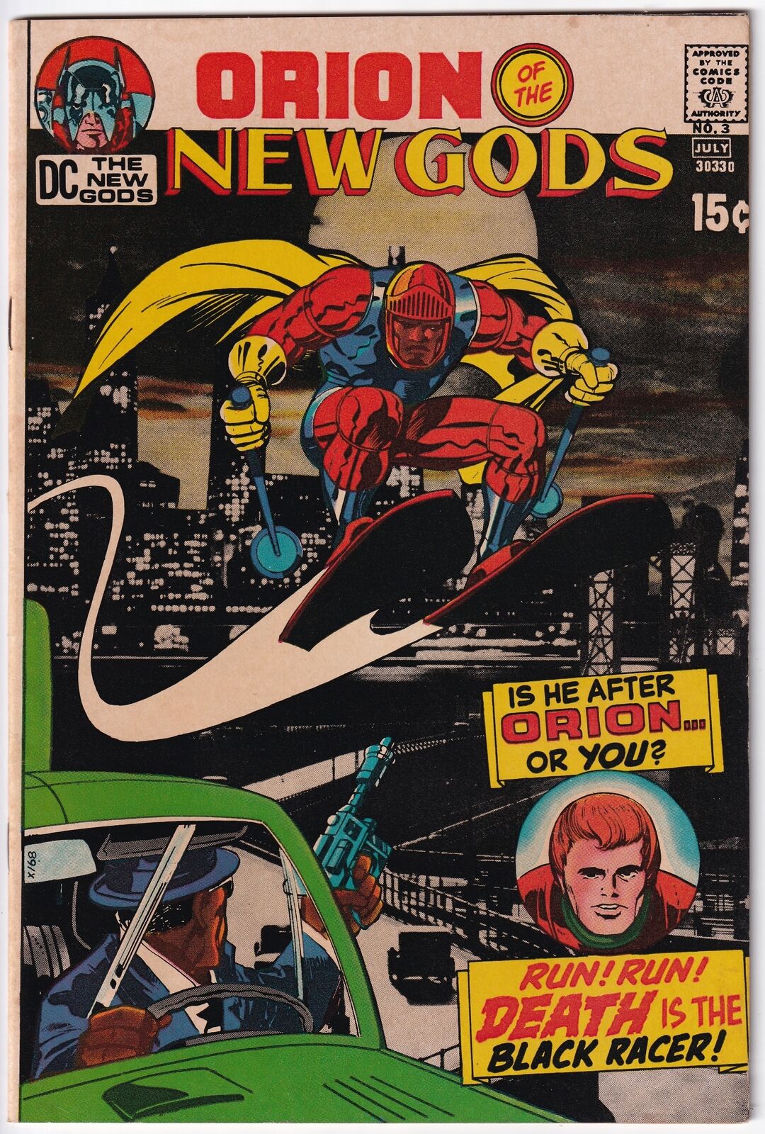 New Gods #3 (DC, 1971) 1st Appearance of Black Racer, High Quality Scans.