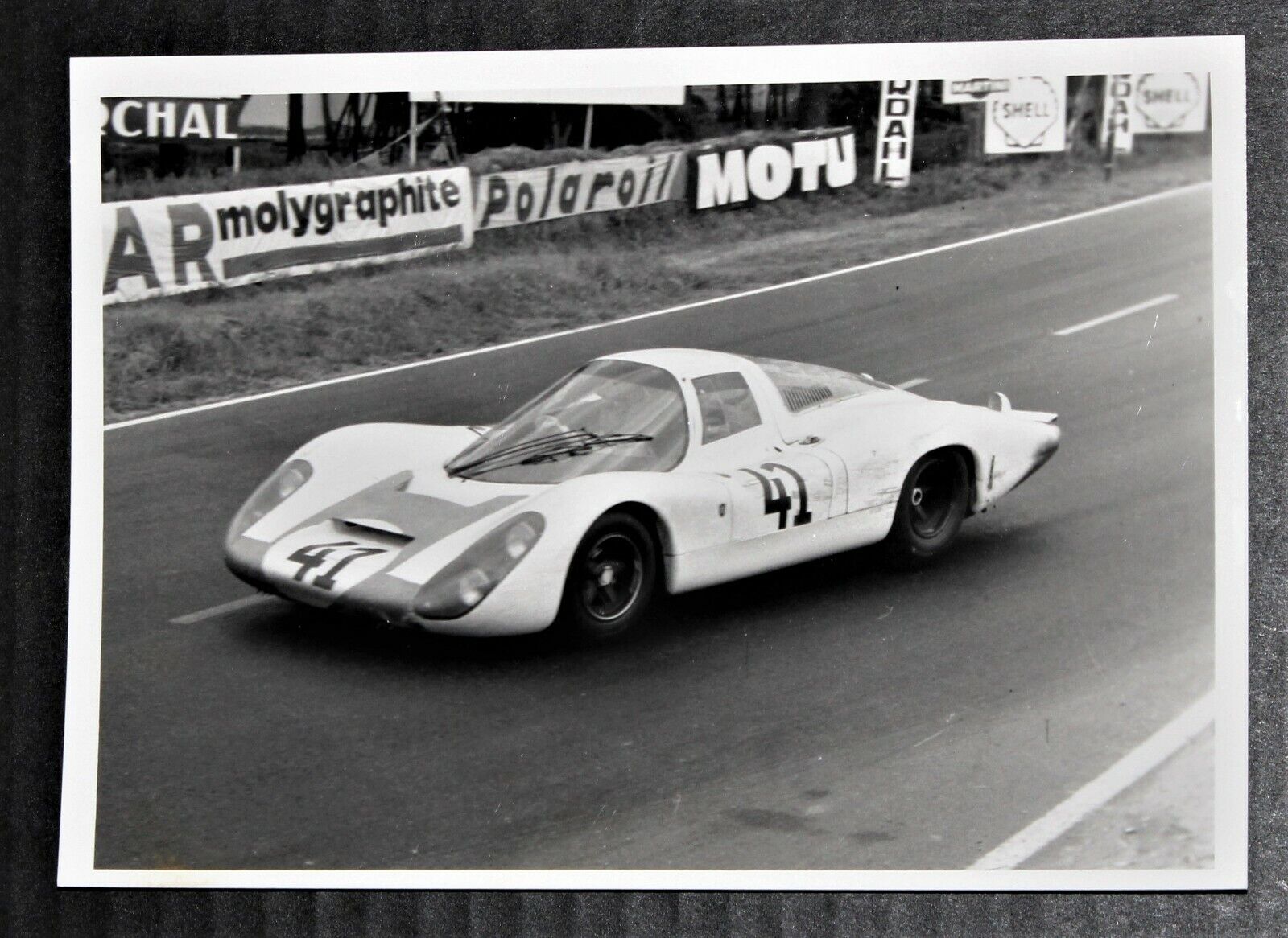 1967 Le Mans 24 Hours Jo Siffert Porsche 907 LH Vintage Orig. Racing Photo n/917