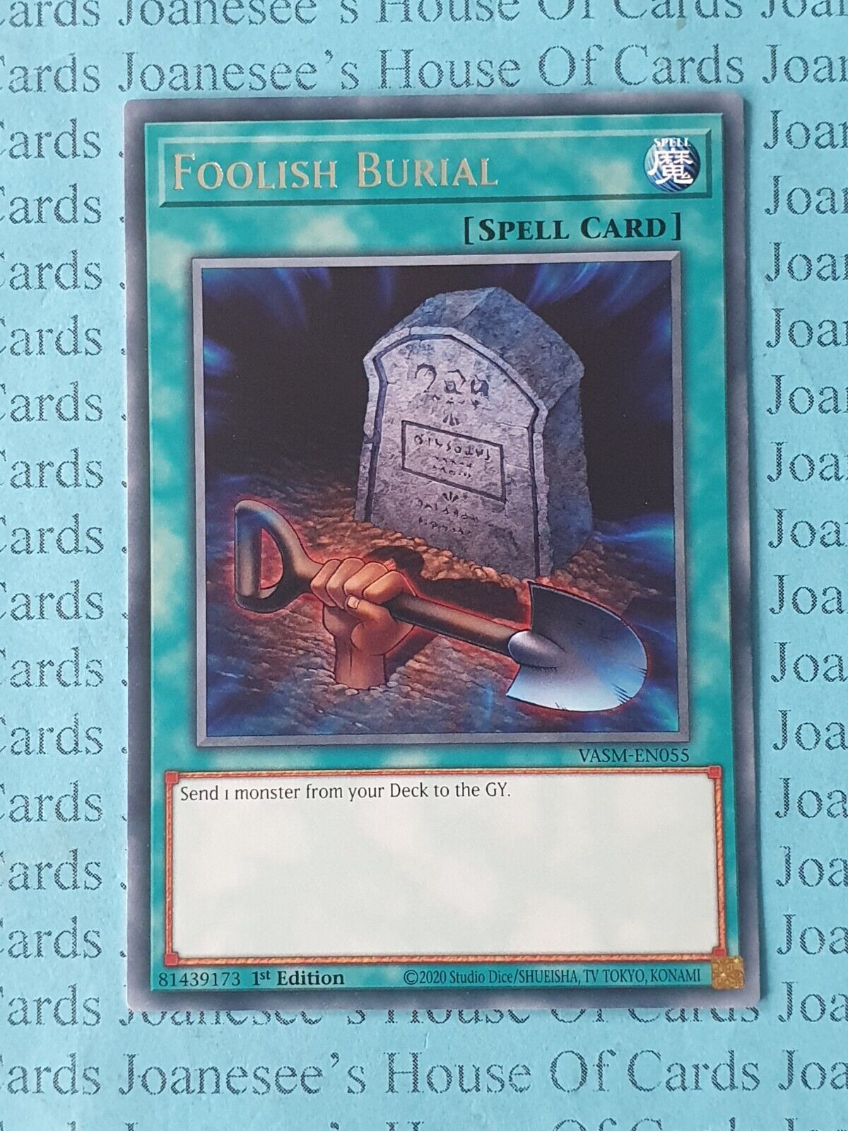 Foolish Burial VASM-EN055 Rare Yu-Gi-Oh Card 1st Edition New