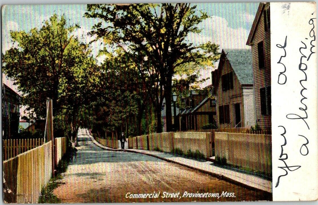 Postcard Provincetown MA Commercial Street GAY ca.1907 Germany A675