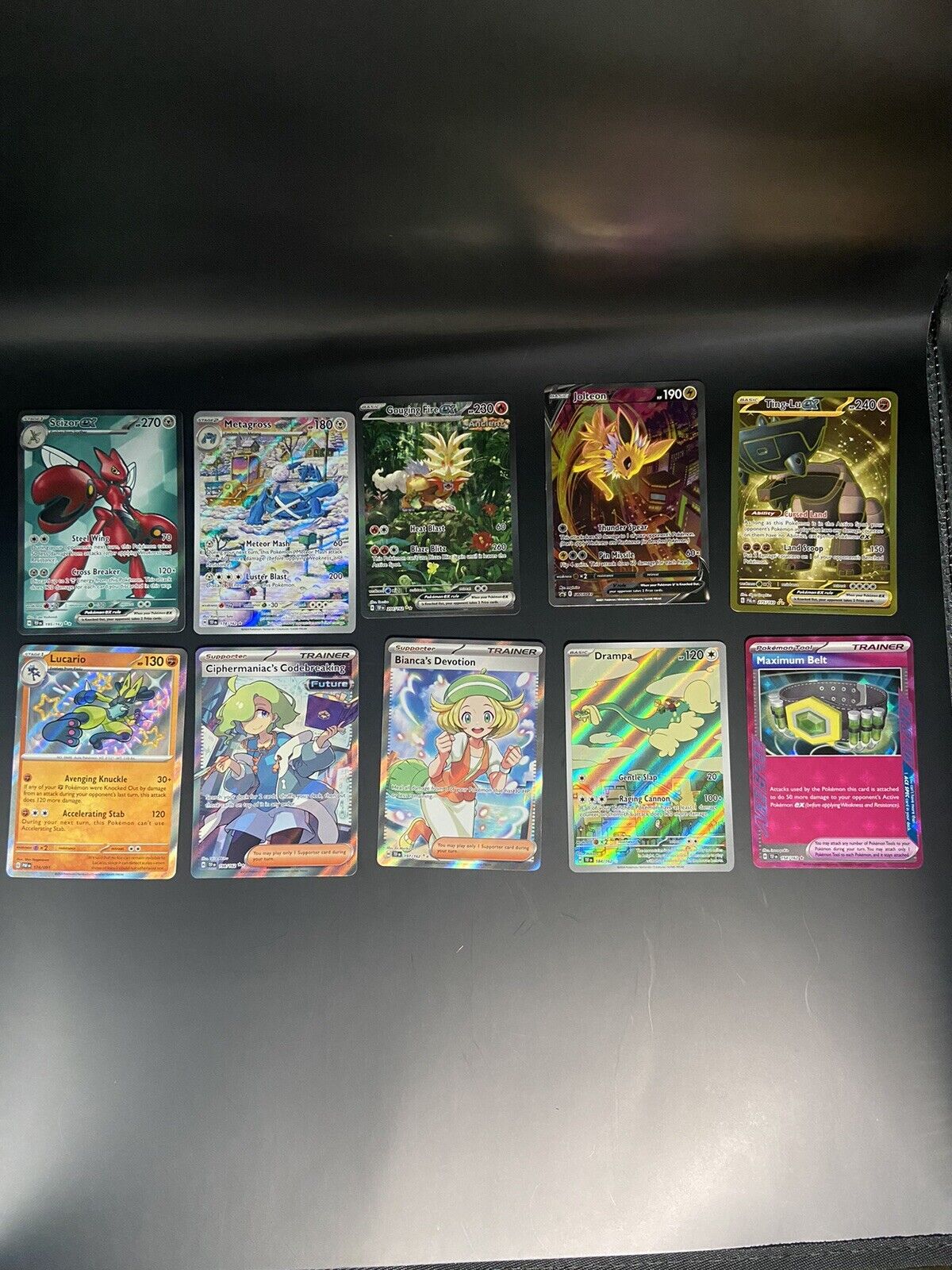 Pokemon Lot Of 10 Cards (Gouging Fire Ex)