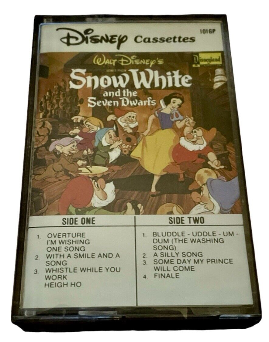 Disney Cassette Tape Snow White Seven Drawfs Soundtrack Walt Disney 1985 Sealed
