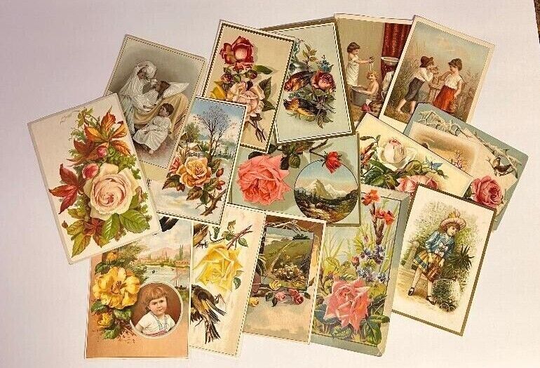 Victorian Trade cards lot - 15 cards