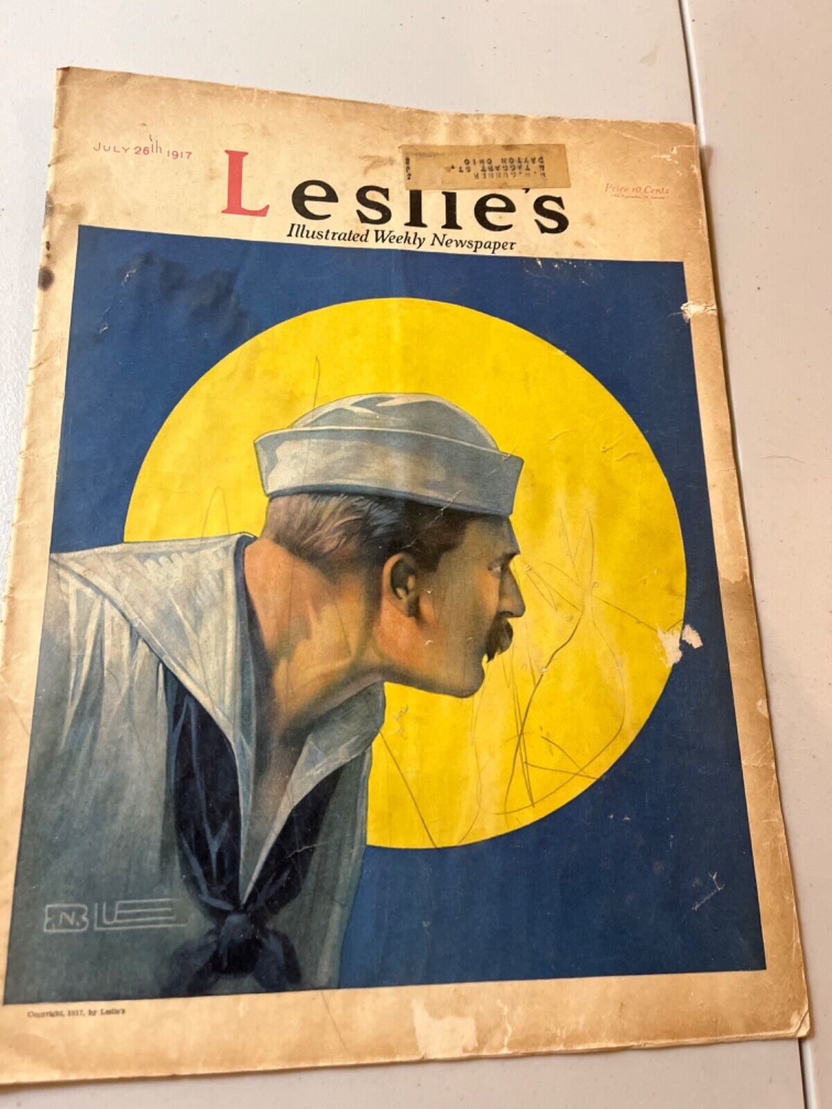 Leslies's Illustrated Weekly Newspaper July 26, 1917