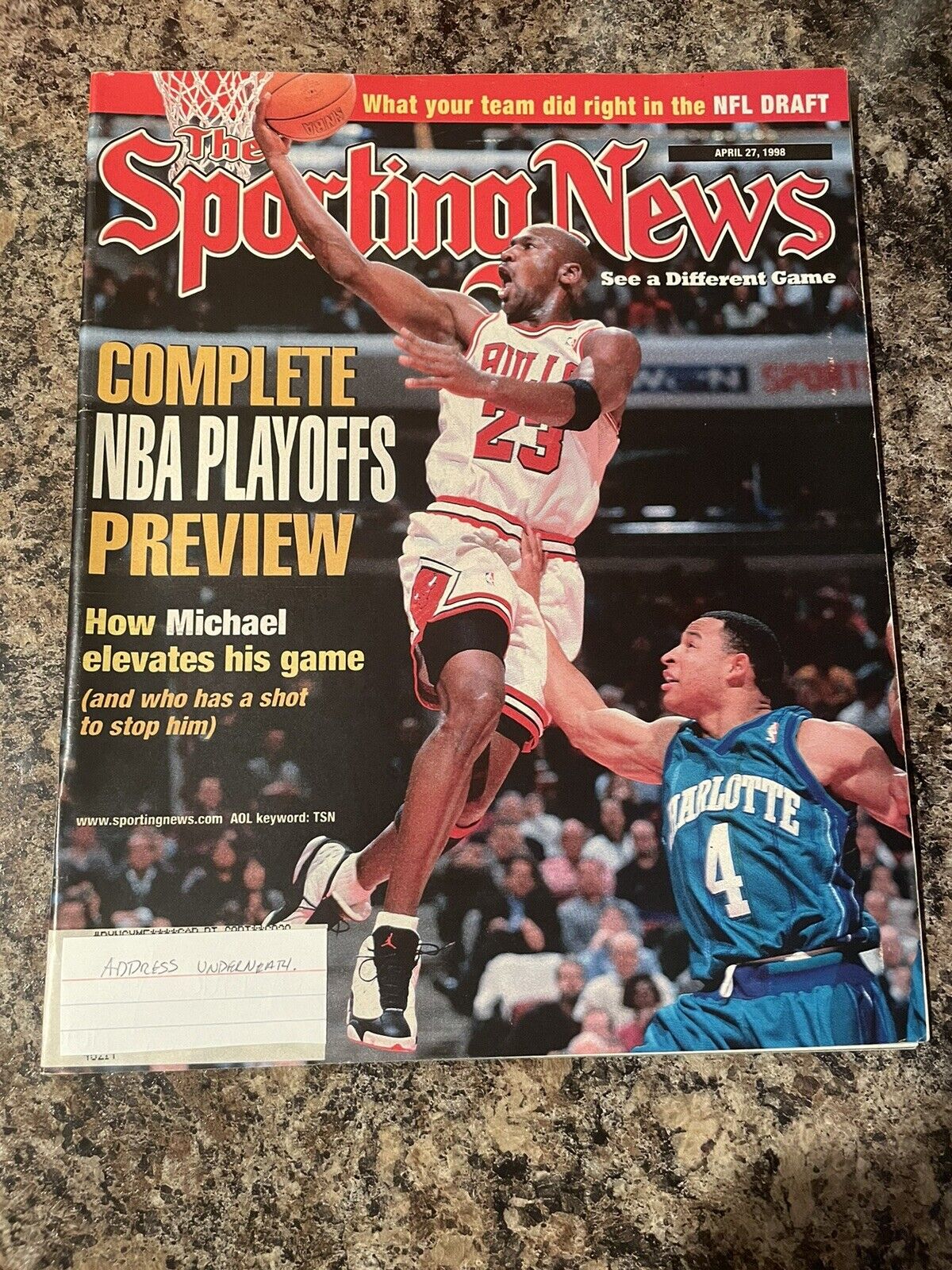 1998 Chicago Bulls Basketball Sporting News Newspaper.  Michael Jordan