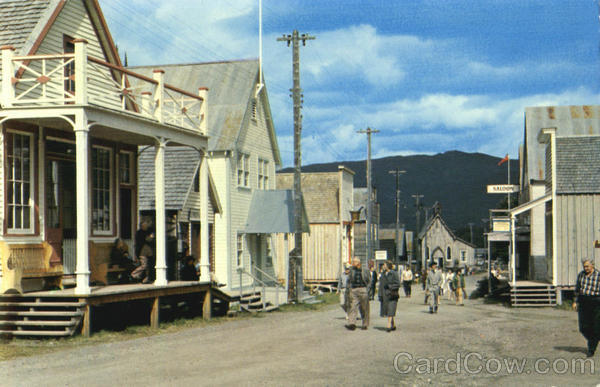 Canada Barkerville Restoration Area,BC British Columbia Postcard 6C stamp